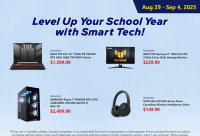 Canada Computers Flyer August 29 to September 4
