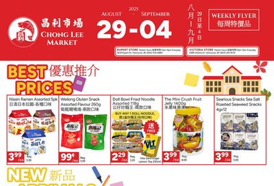 Chong Lee Market Flyer August 29 to September 4