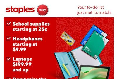 Staples Flyer August 29 to September 4