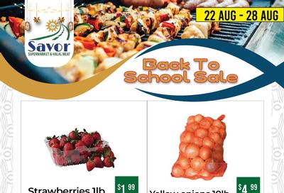 Savor Supermarket Flyer August 29 to September 4