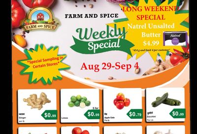 Farm And Spice Grocers Flyer August 29 to September 4