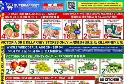 88 Supermarket Flyer August 29 to September 4