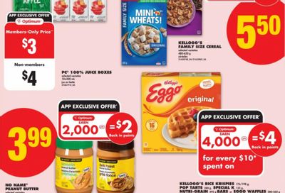 No Frills Ontario: No Name Peanut Butter $3.99 + 2,000 PC Optimum Points