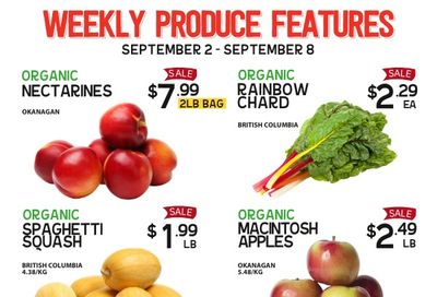Pomme Natural Market Weekly Produce Flyer September 2 to 8