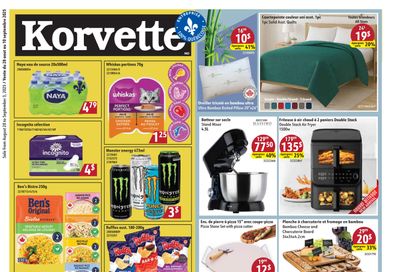 Korvette Flyer August 28 to September 10