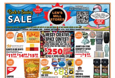 Len's Mill Stores Flyer September 2 to 14