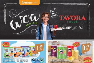 Tavora Foods Flyer September 1 to 7