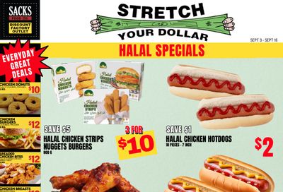Sacks Food Co. Flyer September 3 to 16