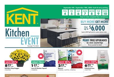 Kent Building Supplies Flyer September 4 to 10