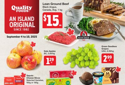 Quality Foods Flyer September 4 to 10