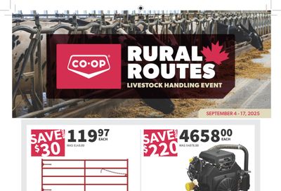 Co-op (West) Rural Routes Flyer September 4 to 17