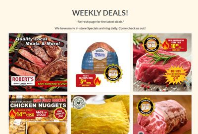Robert's Fresh and Boxed Meats Flyer September 1 to 8
