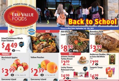 Tru Value Foods Flyer September 3 to 9