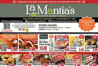 LaMantia's Flyer September 4 to 10