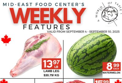 Mid-East Food Centre Flyer September 4 to 10