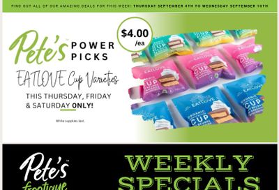 Pete's Fine Foods Flyer September 4 to 10