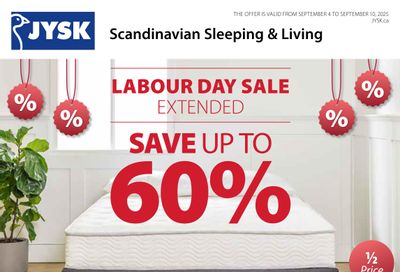 JYSK Flyer September 4 to 10