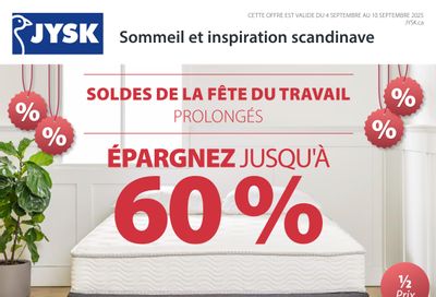 JYSK (QC) Flyer September 4 to 10