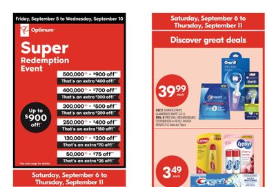 Shoppers Drug Mart (ON) Flyer September 6 to 11