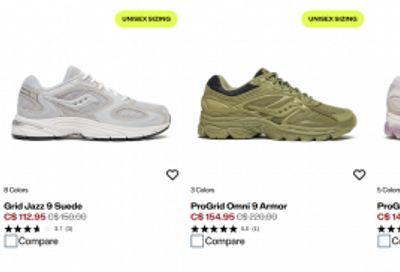 Saucony Canada: Sale up to 50% off