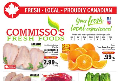 Commisso's Fresh Foods Flyer September 5 to 11