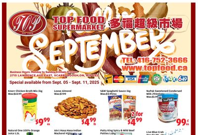 Top Food Supermarket Flyer September 5 to 11