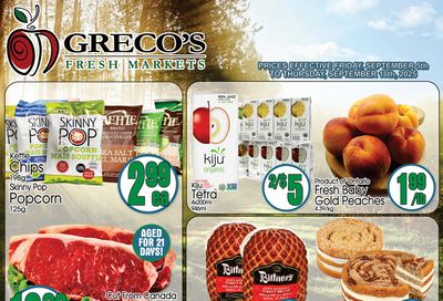 Greco's Fresh Market Flyer September 5 to 18