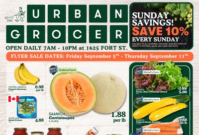 Urban Grocer Flyer September 5 to 11