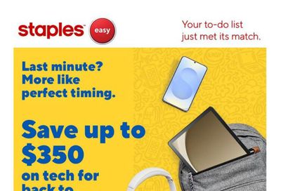 Staples Flyer September 5 to 11