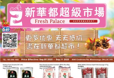 Fresh Palace Supermarket Flyer September 5 to 11