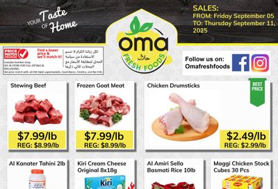 Oma Fresh Foods Flyer September 5 to 11