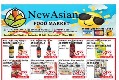 New Asian Food Market Flyer September 5 to 11