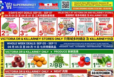 88 Supermarket Flyer September 5 to 11
