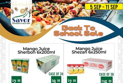 Savor Supermarket Flyer September 5 to 11