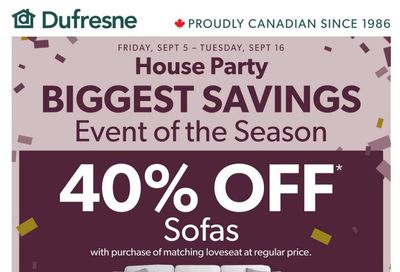 Dufresne Flyer September 5 to 16