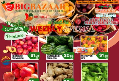 Big Bazaar Canada Flyer September 5 to 10