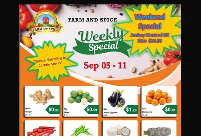 Farm And Spice Grocers Flyer September 5 to 11