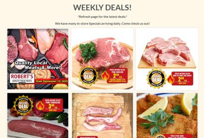 Robert's Fresh and Boxed Meats Flyer September 8 to 15
