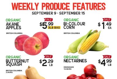 Pomme Natural Market Weekly Produce Flyer September 9 to 15