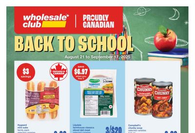 Wholesale Club (ON) Flyer August 21 to September 17