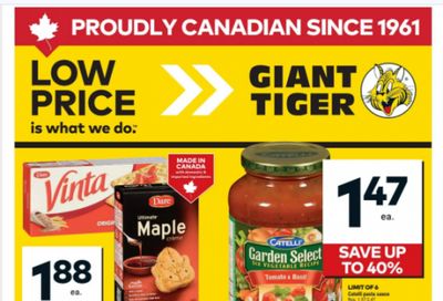 Giant Tiger Canada Flyer Deals September 10th – 16th