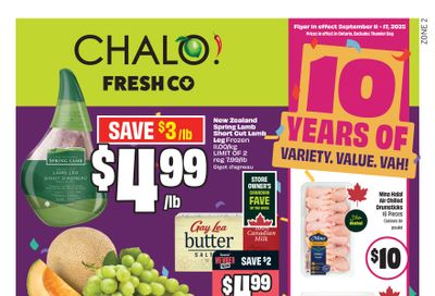 Chalo! FreshCo (ON) Flyer September 11 to 17