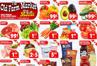 The Old Farm Market (Courtenay) Flyer September 11 to 17