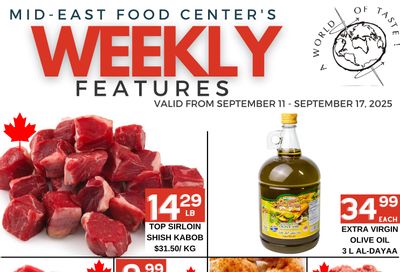 Mid-East Food Centre Flyer September 11 to 17