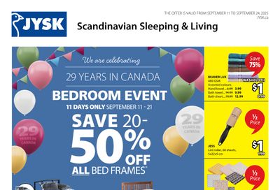 JYSK Flyer September 11 to 24