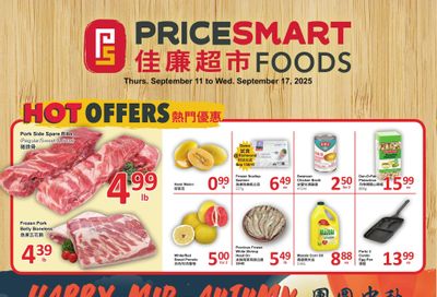 PriceSmart Foods Flyer September 11 to 17