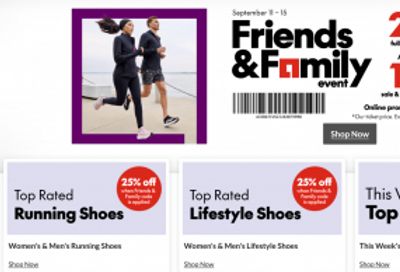 Sport Chek Canada Friends & Family Event: 25% off Full Priced Items + Extra 10% off Clearance