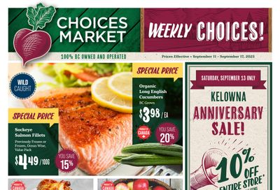 Choices Market Flyer September 11 to 17