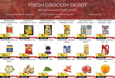 Fresh Grocery Depot Flyer September 11 to 17