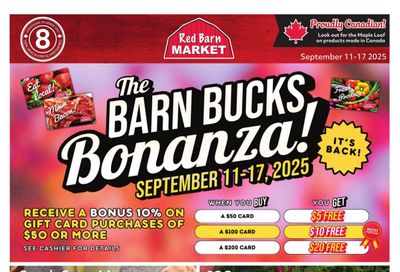 Red Barn Market Flyer September 11 to 17
